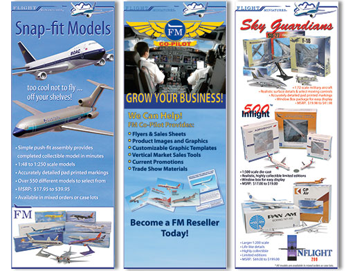 Flight Miniatures Reseller Trade Show Banners